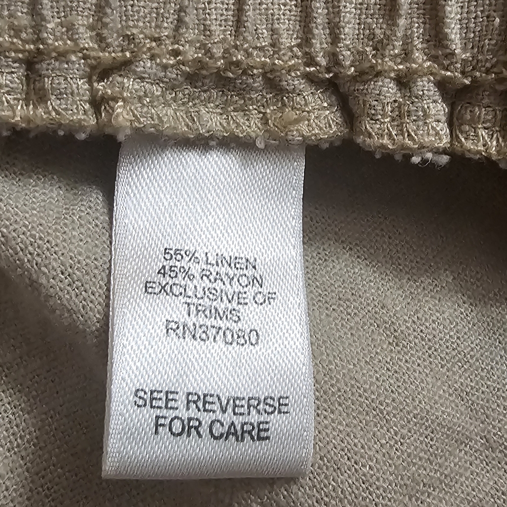 Neutral Beige Drawstring Shorts - Picture 6 of 9